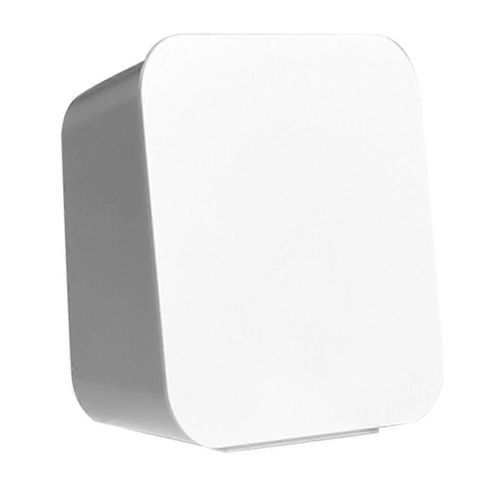 Self-Sticking Wall Mount Cotton Rod Holder for Bathroom, White, Durable Design, Easy Installation