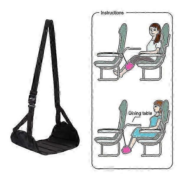 Portable Adjustable Foot Rest for Airplane Travel Office Use, Lightweight Memory Foam Leg Support