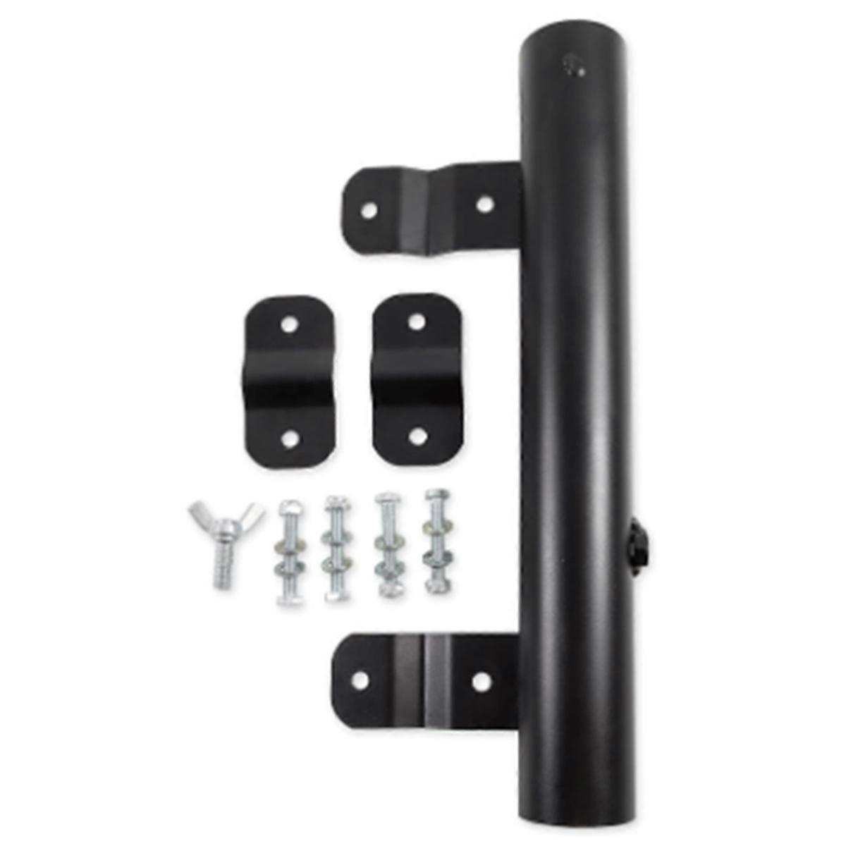 Flaggstångshållare för husvagn utanför huset