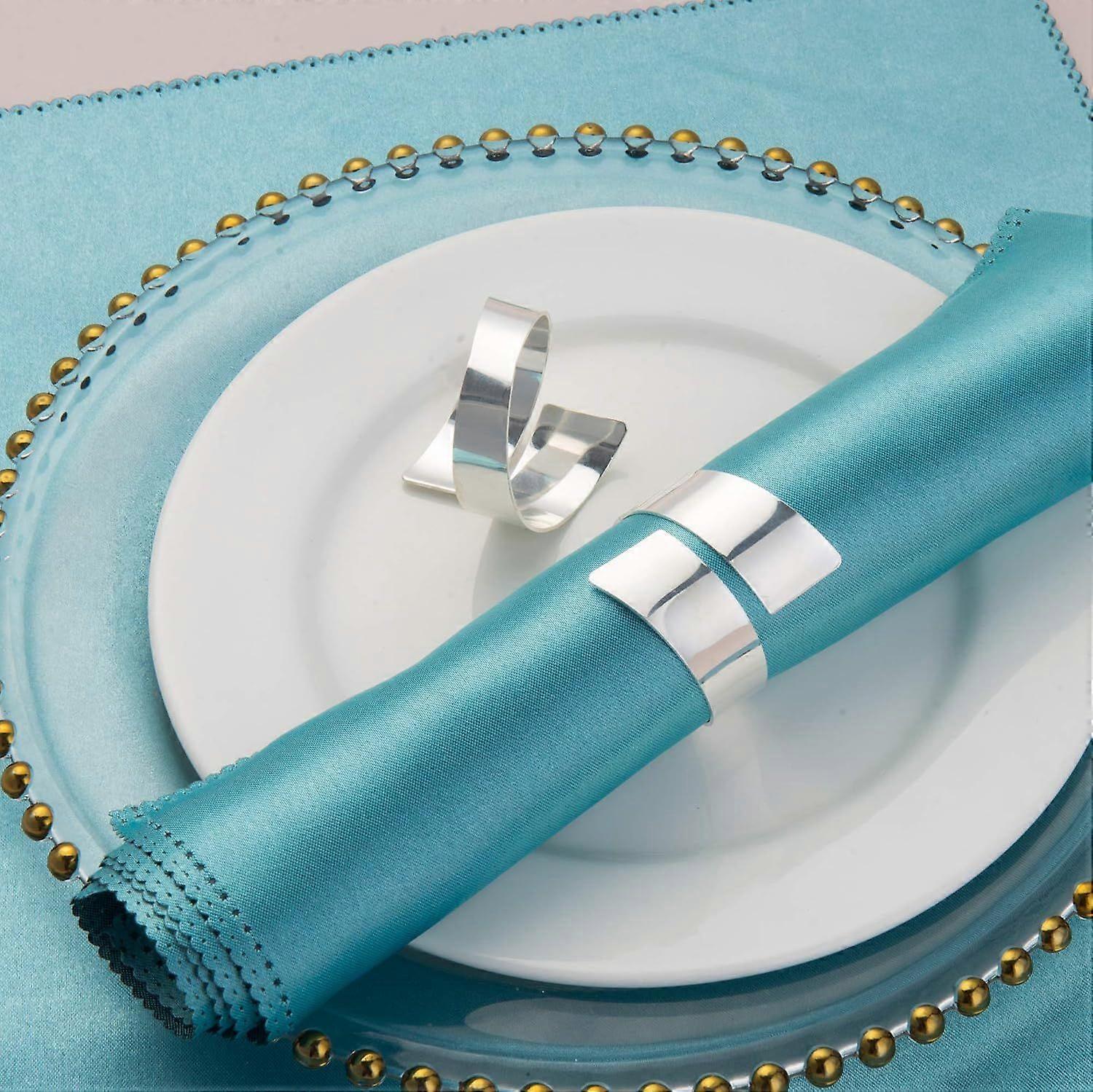 12pcs Napkin Rings for Wedding Dinner Party