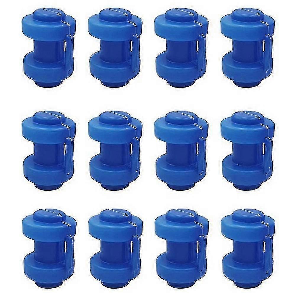 12 Pcs Trampoline Caps 25 Mm,trampoline End Caps For Attaching The Safety Net To The Net Poles Of T
