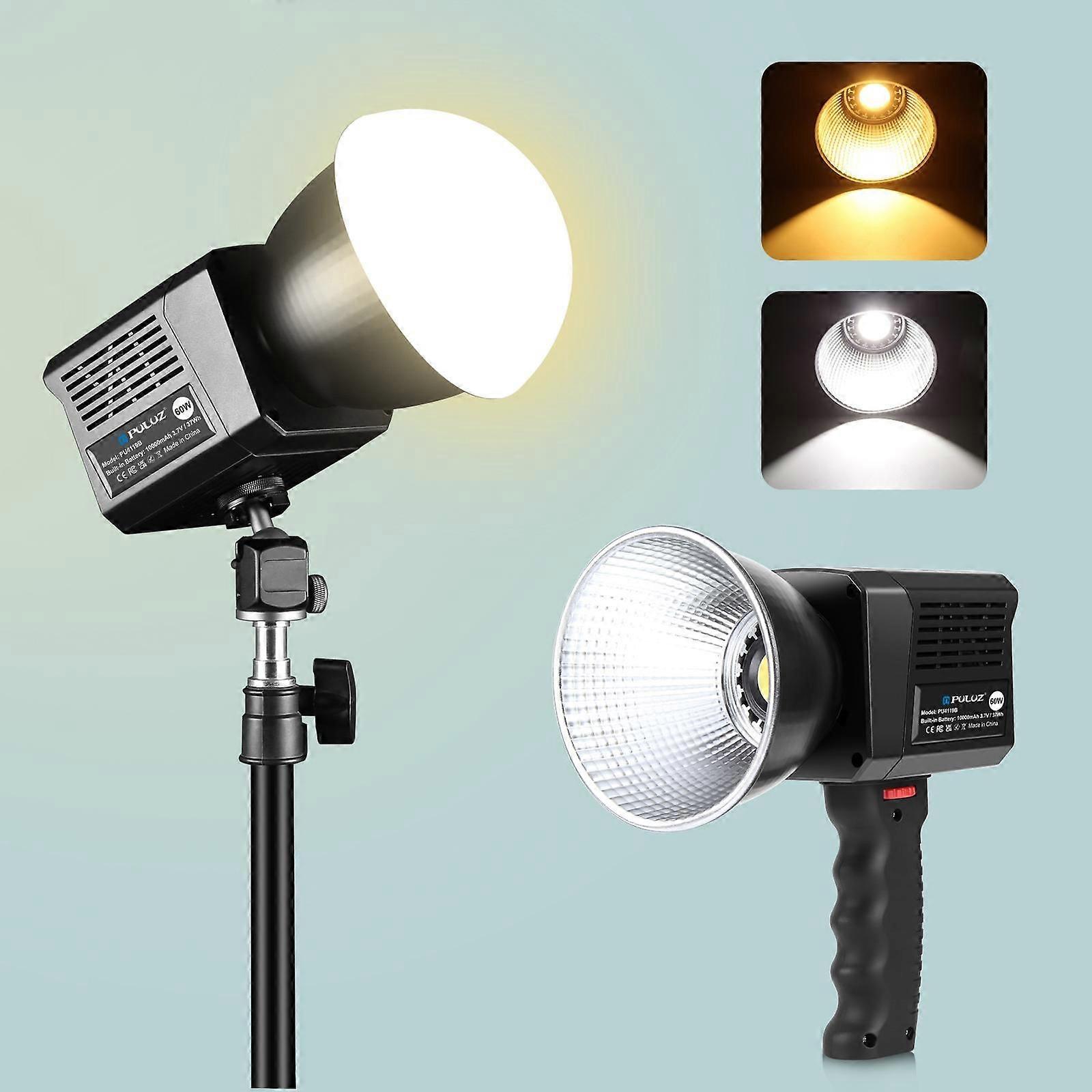 PULUZ 60W Studio Video Light 2500K-6500K διπλή θερμοκρασία χρώματος επαγγελματική φωτογραφία γεμίζει το φως