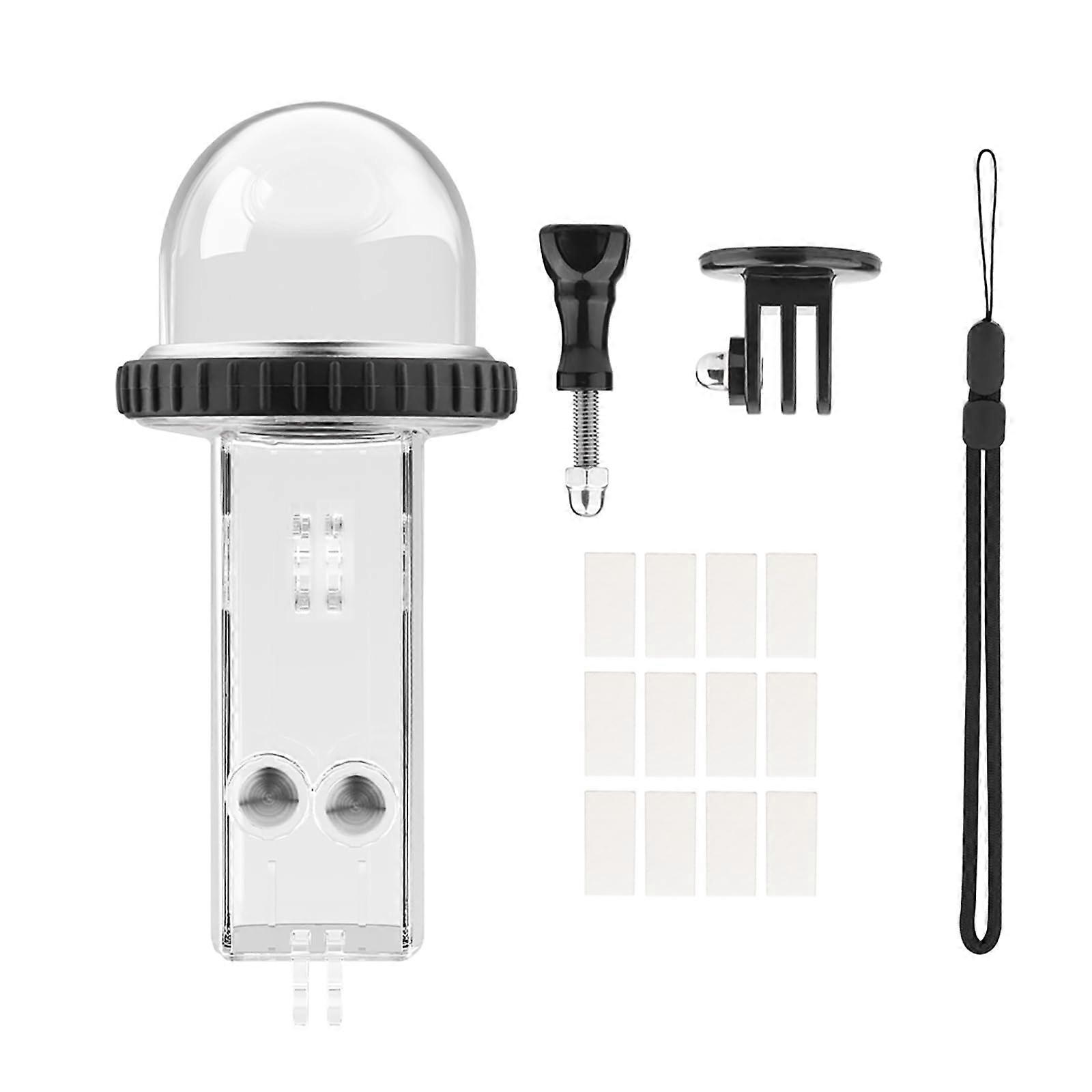 Transparent Underwater Diving Housing Case Action Camera Case Cover Screw with Hole for DJI OSMO Pocket 3 Action Camera