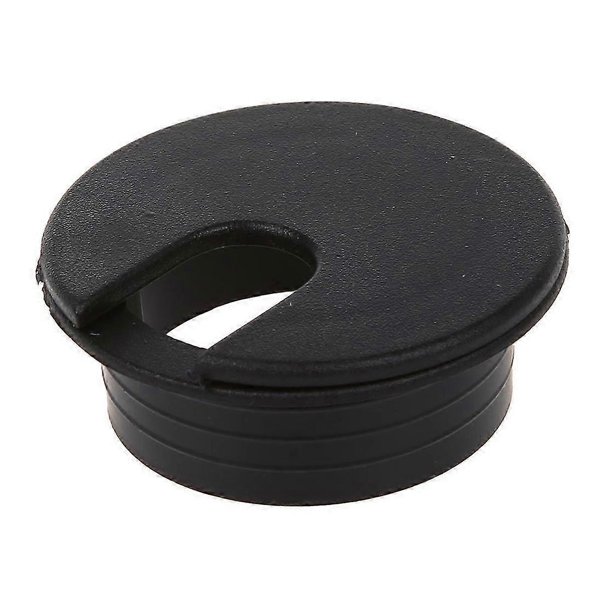 10 pcs 35mm black cable grommet for desk table wire outlet