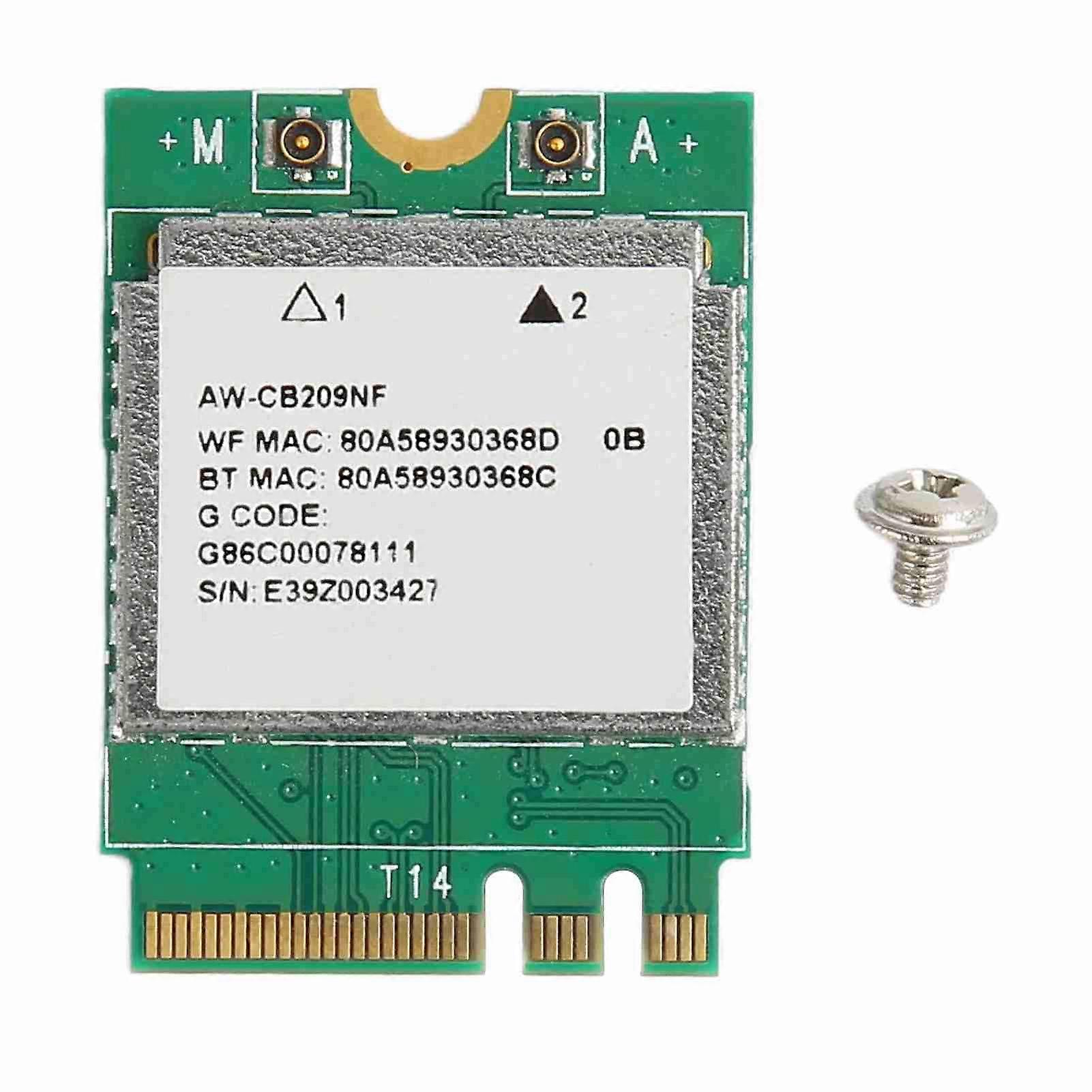 Dual Band WiFi Card 2.4Ghz 5Ghz 433Mbps M.2 NGFF Wireless Network Card for Home Office Laptops