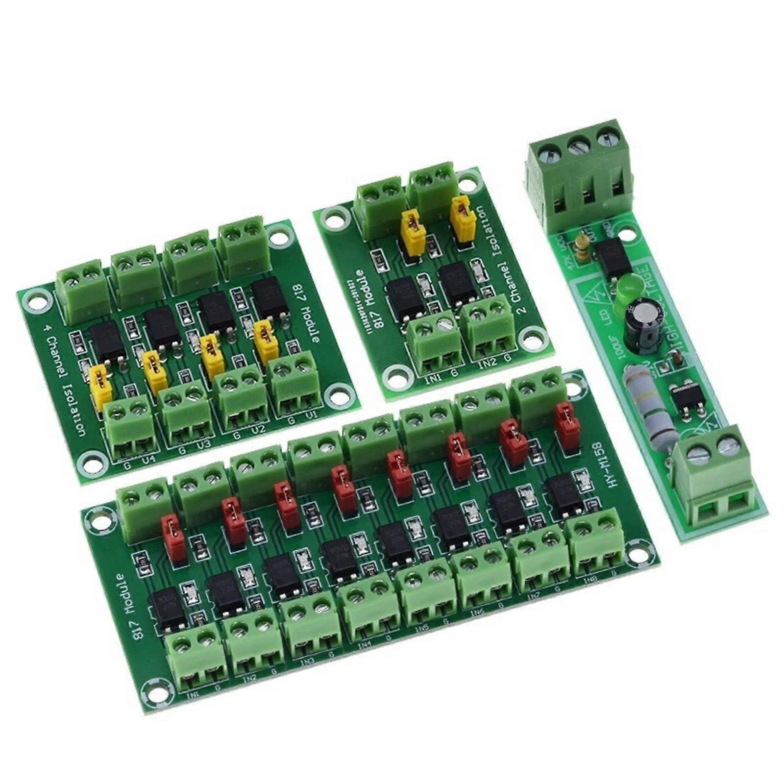 PC817 1 2 4 8 Channel Optocoupler Isolation Board Voltage Converter Adapter Module 3.630V