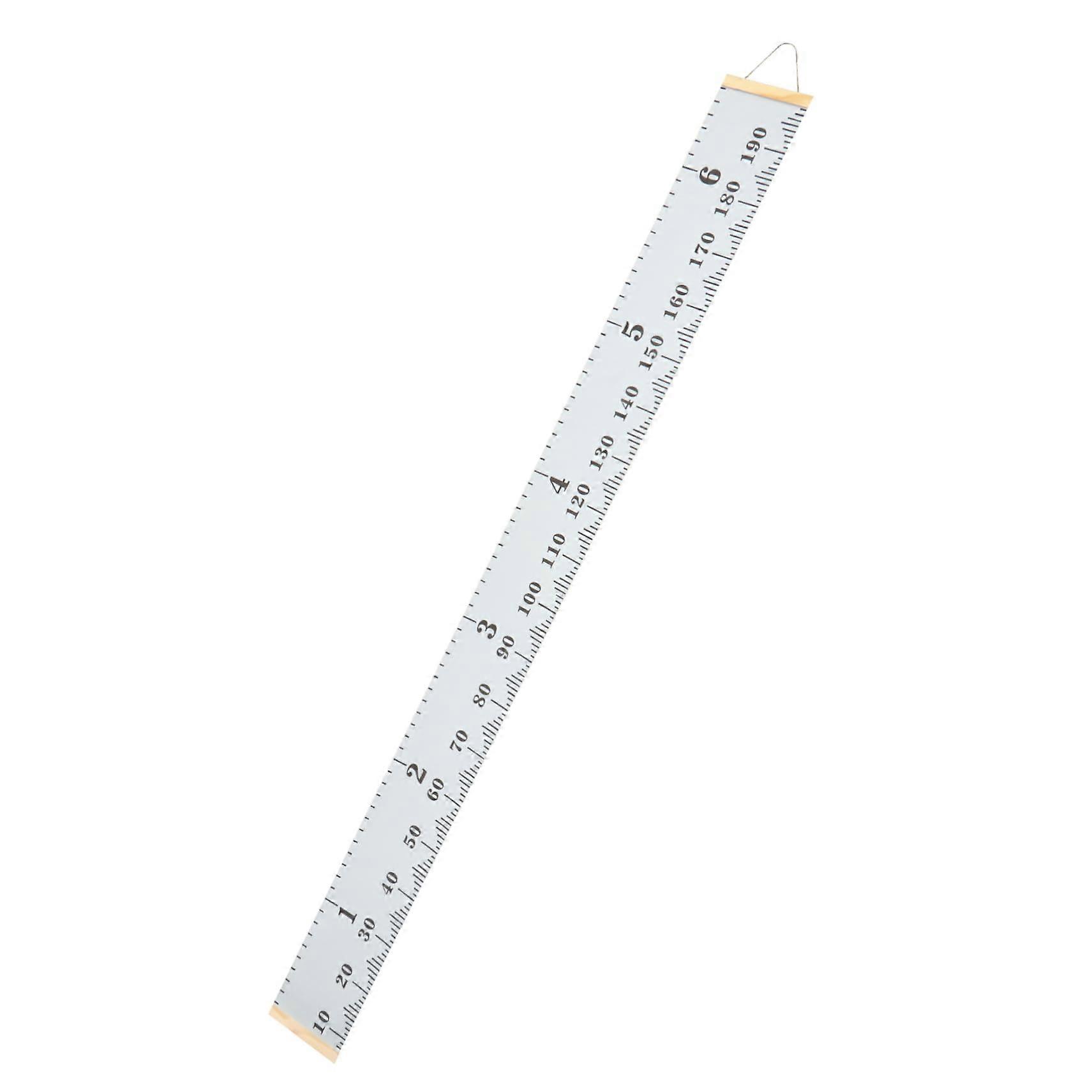 Height Measuring Ruler Chart for Nursery - Modern Gray Durable Wall Decor Growth Tracker for Boys Easy to Install