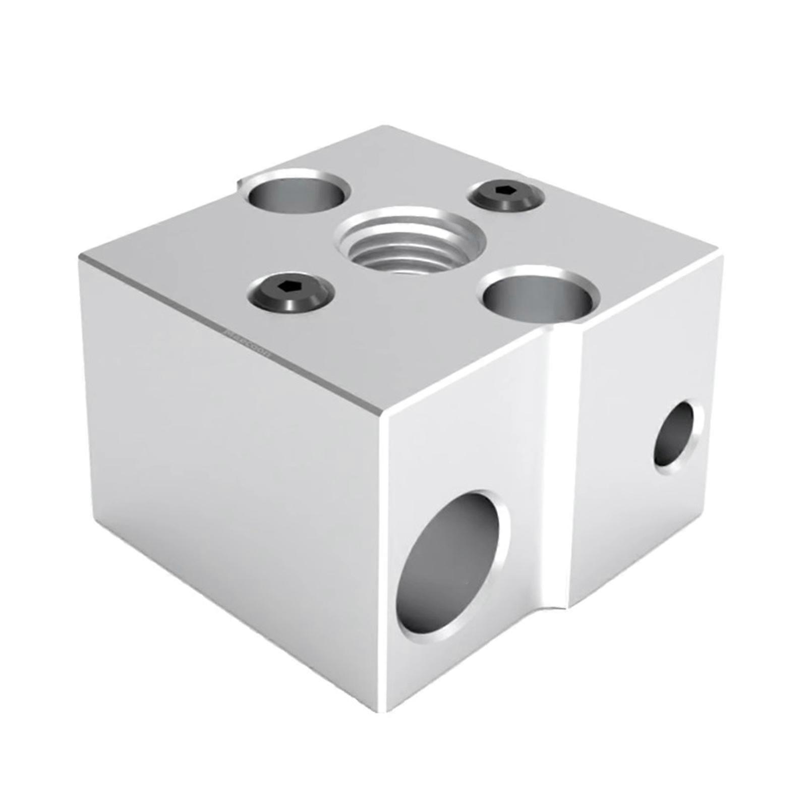 Creative 3D Printer Hot End Heat Block Temperature Resistant Aluminum Heating Block 3D Printer Accessory