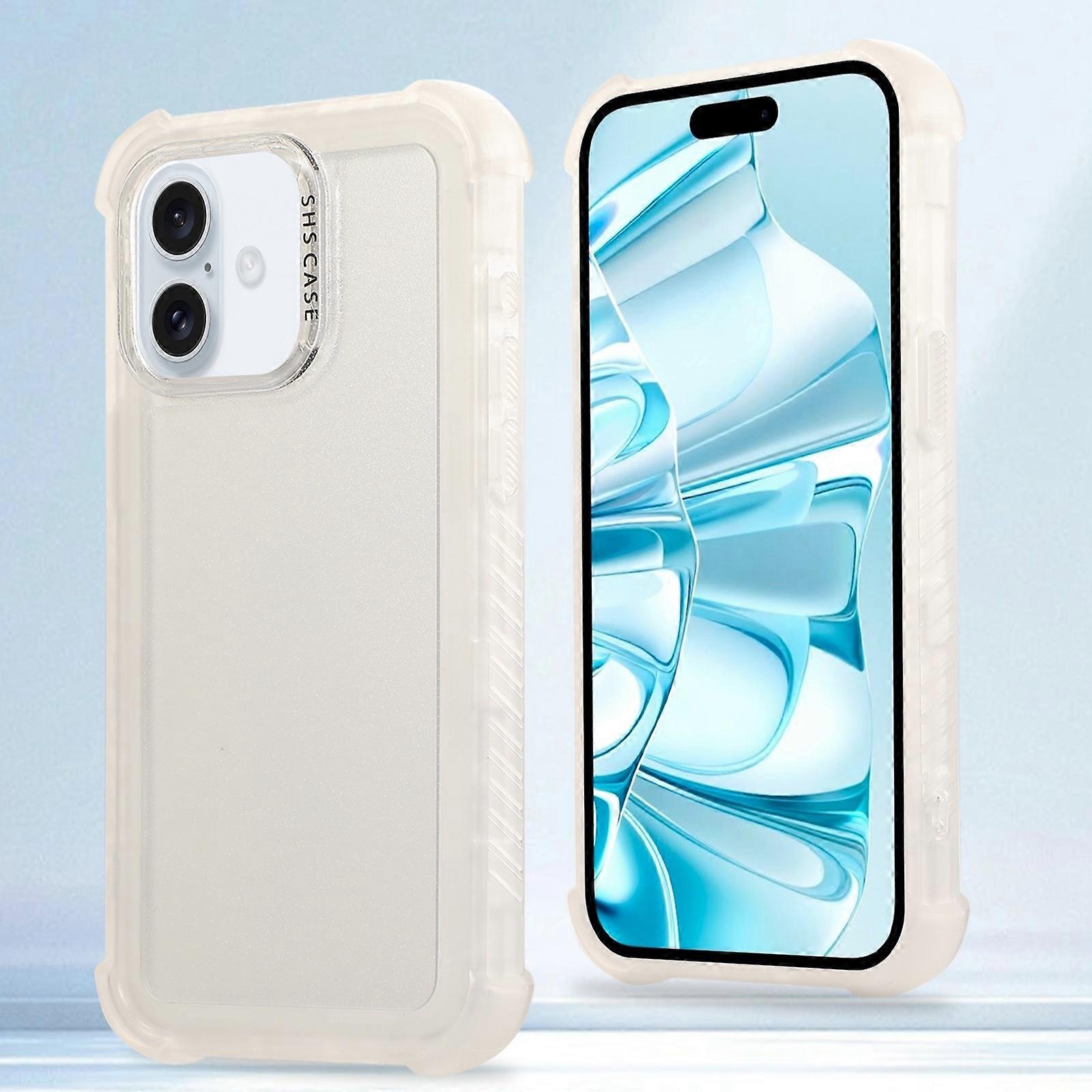Transparent Matte TPU Hybrid PC 3-in-1 Phone Case