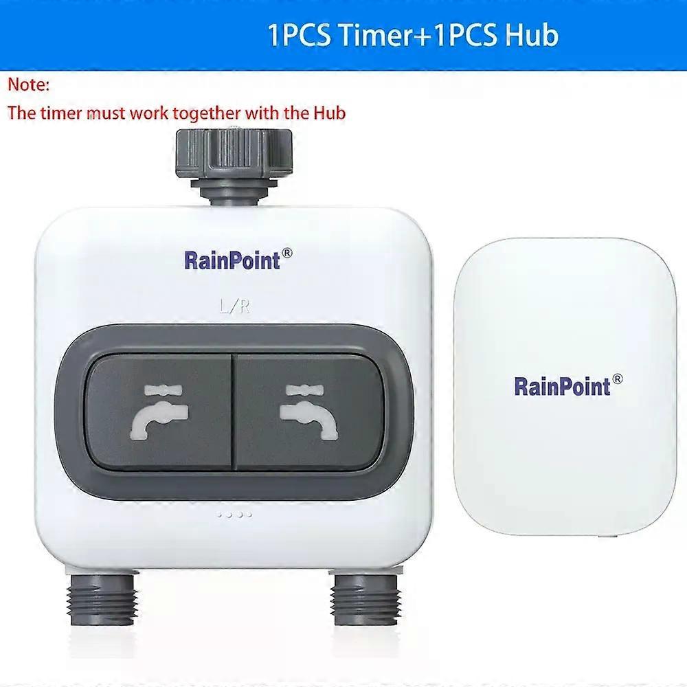 WiFi Garden 2 Zone Water Timer Smart Solenoid Valve Wireless Phone Remoter Controller Automatic Irrigation Watering Timer