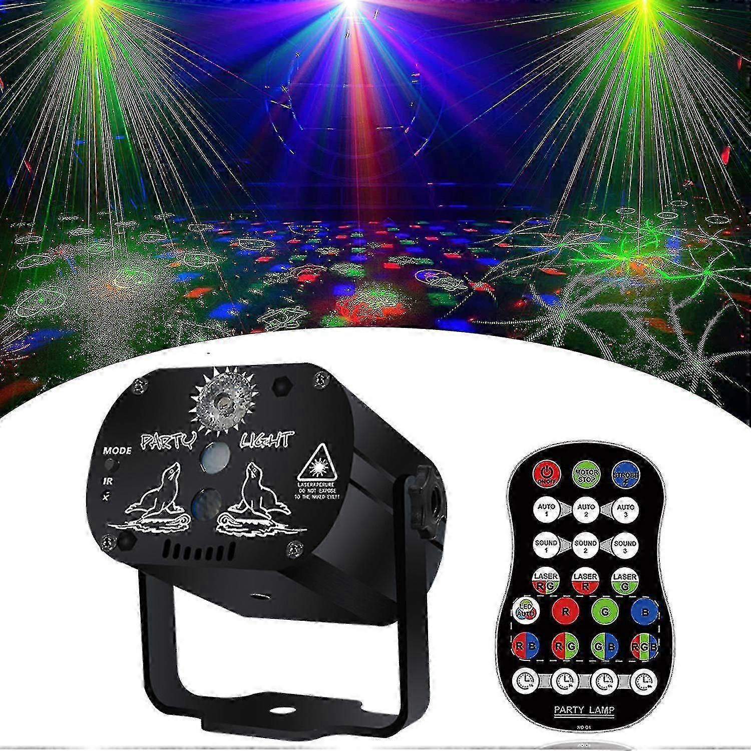 Party Lights, Disco Lights With Remote Control Stage, Led Projector Strobe Lights