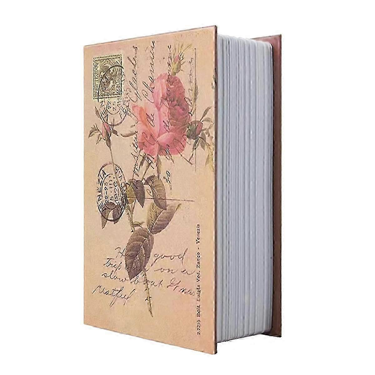 Decorative Book Safe Box with Lock, Vintage Faux Book Hidden Safe for Decoration, Secret Diversion B