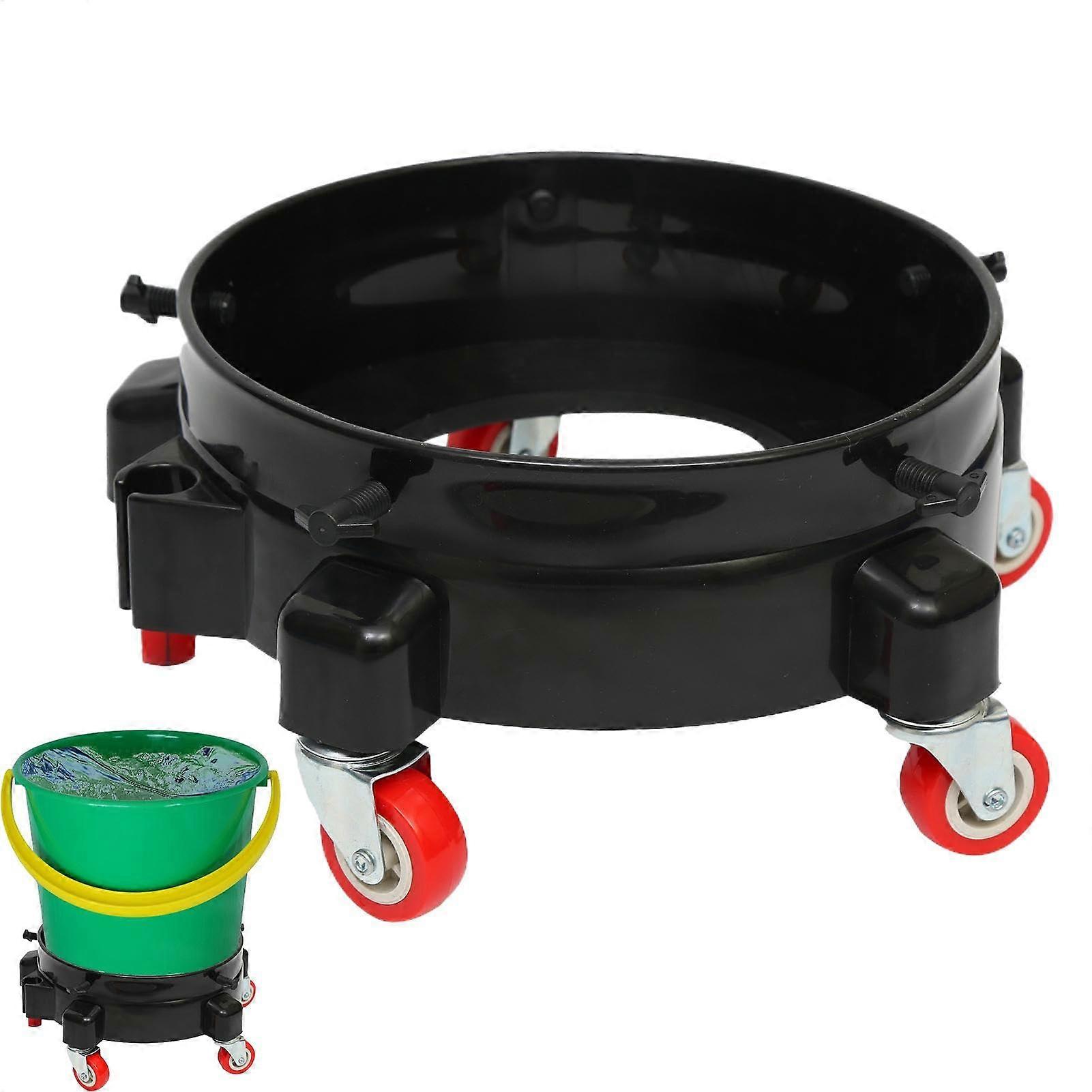 Bucket Effigy – Safe Transport Car Wash Bucket Roller Leakproof Wheels Cart
