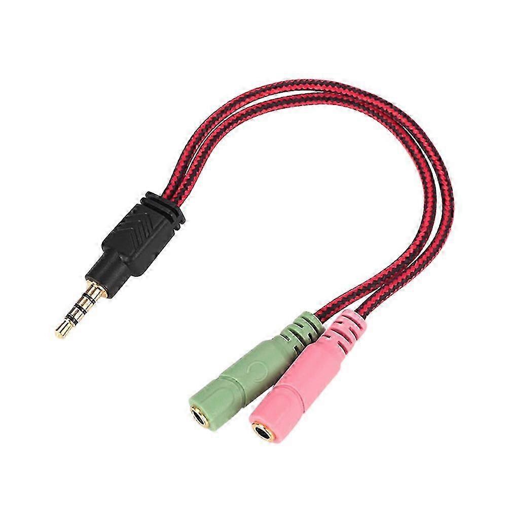 2 In PC Mic Headphone Microphone Jack Audio Splitter PC Headset Splitter Cable Audio Mic Splitter PC