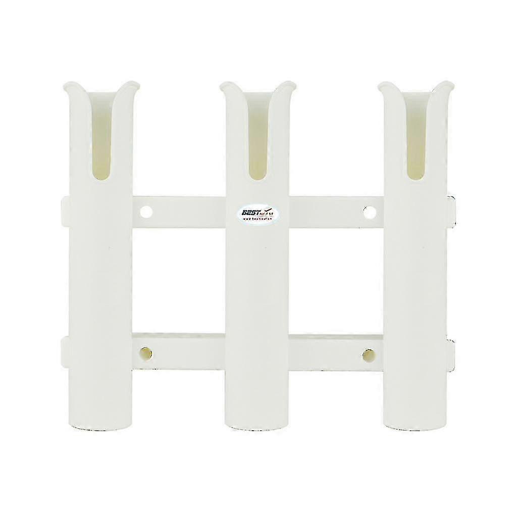 جديد 3 أنابيب وصلة الأبيض البلاستيك الصيد رود رفوف حامل الصيد رود الرف المقبس للقارب البحري الصيد مربع قوارب الكاياك قارب اليخت