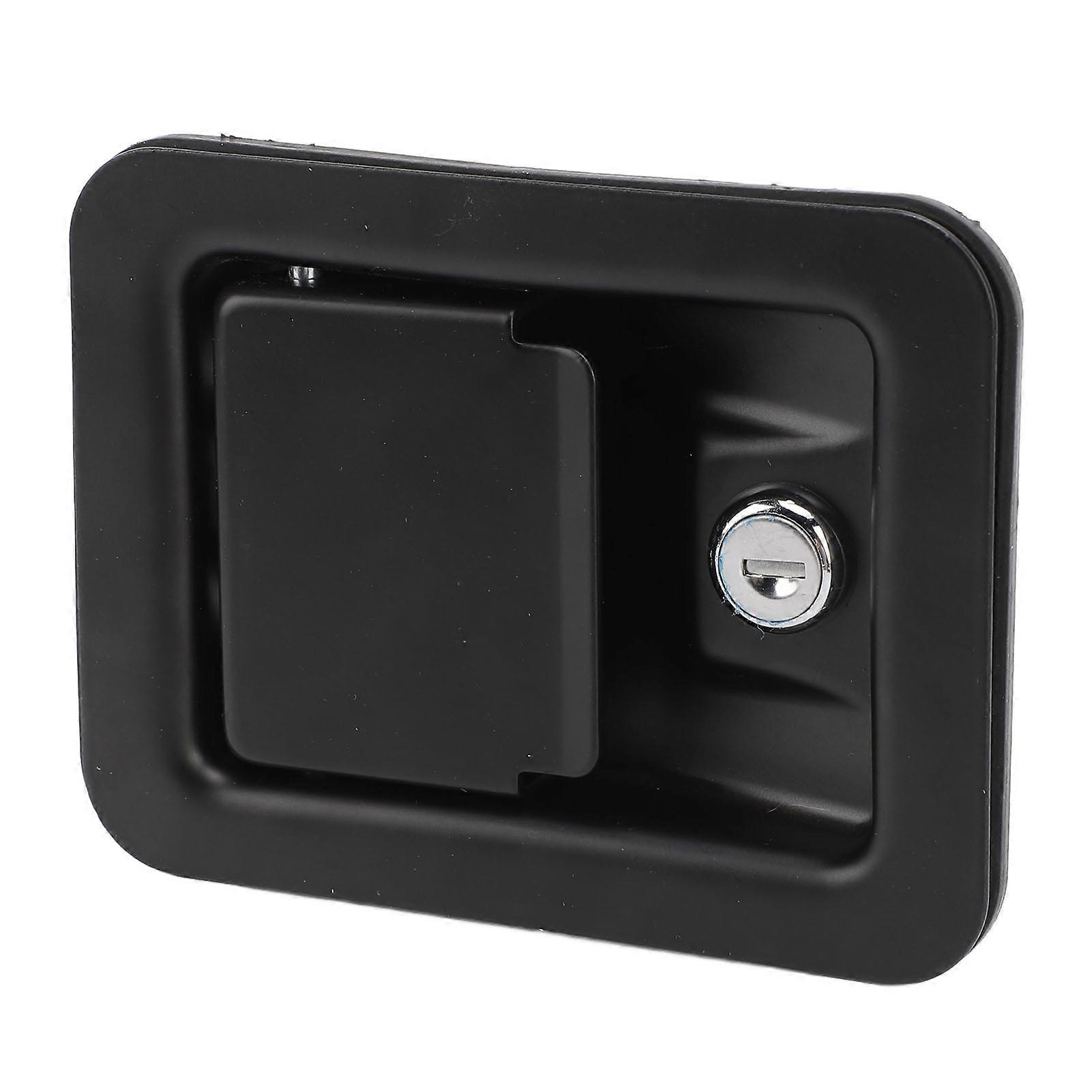 140 X 108mm Toolbox Handle Latch with 2 Keys 304 Stainless Steel Flush Mount Toolbox Lock for Caravan Truck RV 