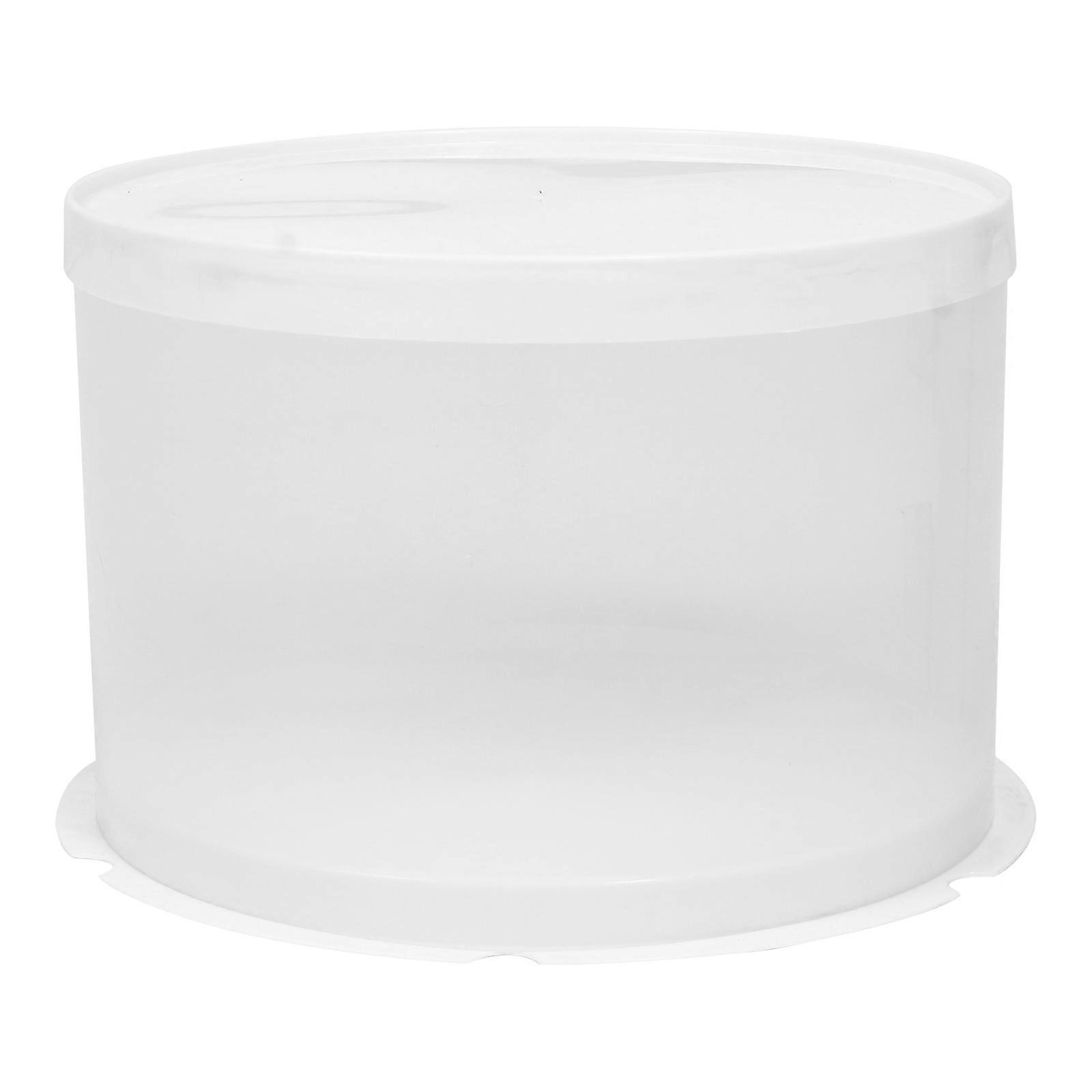 Witte Cake Packing Box voor Opslag Gebruik Stabiel en met Transparant PVC Ontwerp Lichtgewicht Draagbaar 1pc