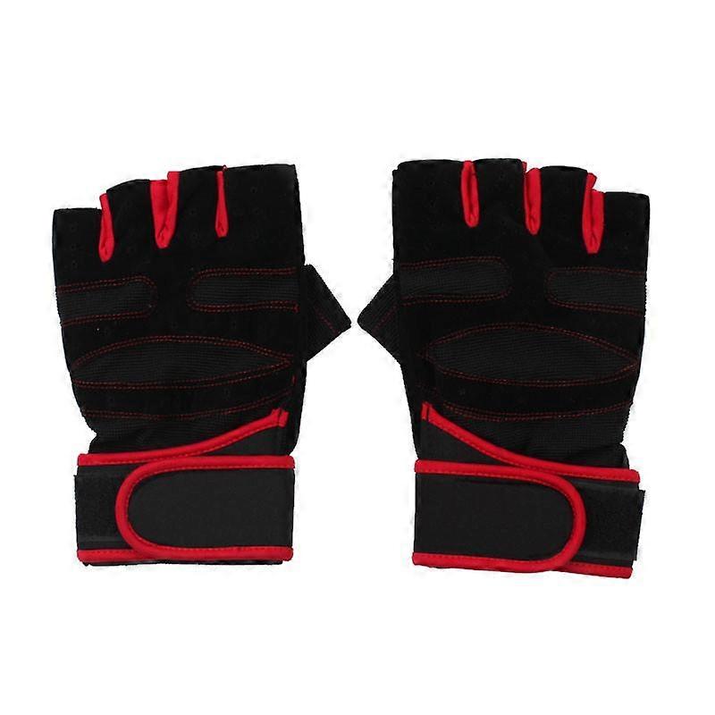 Fitness gloves, protective gloves for men and women, dumbbell equipment, horizontal bar exercise, wrist training, half-finger exercise pull-ups