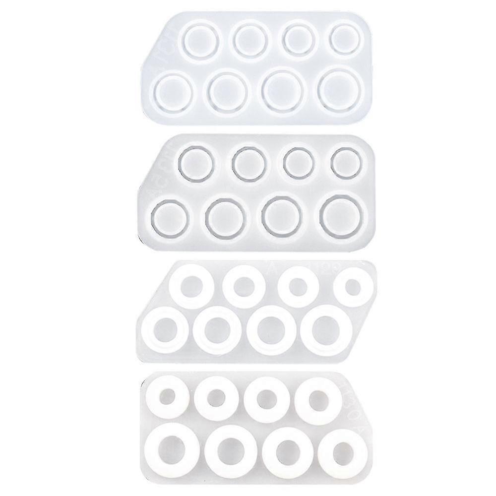 Moules à bagues en résine - Kit de fabrication de bijoux DIY - Bagues, boucles d’oreilles, pendentifs