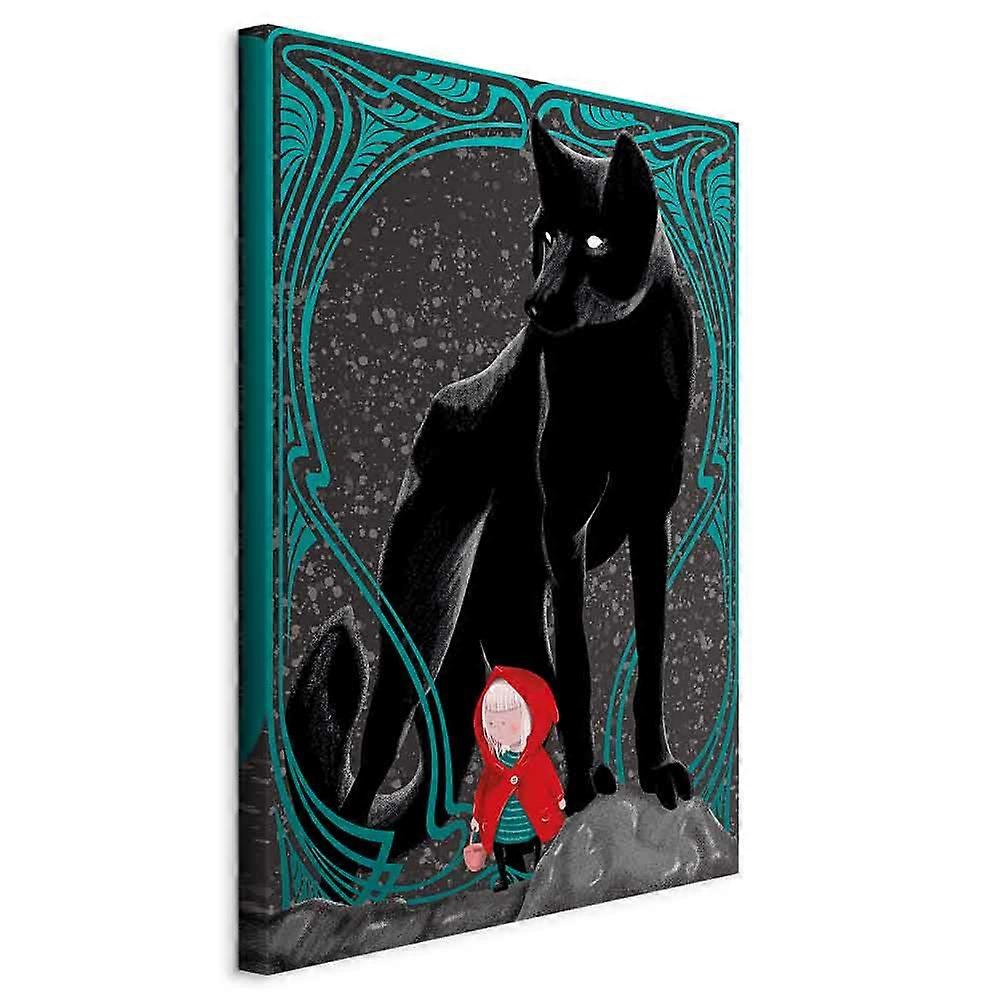 Leinwandbild - Rotkäppchen (1-teilig) Vertikal