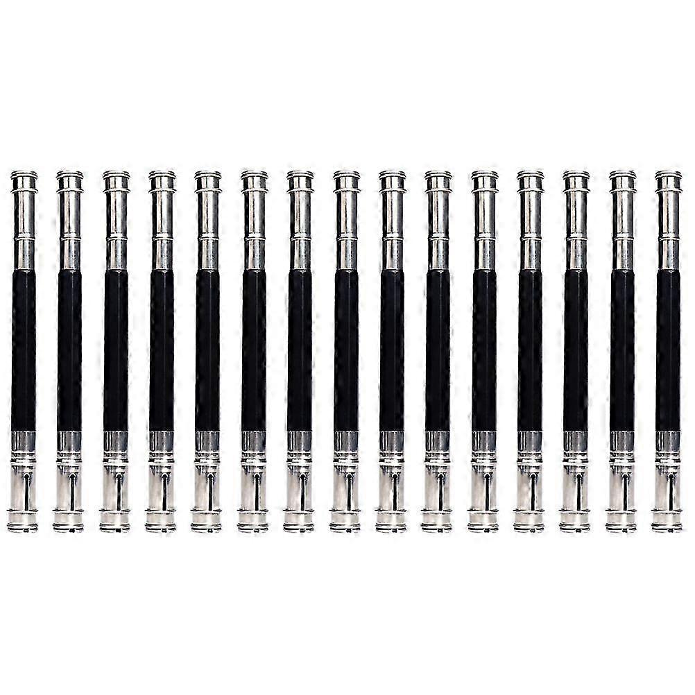 15 Pcs Double-end Pencil Holder Extension Rod for Use with Various Brands of Pencils in Stainless Steel