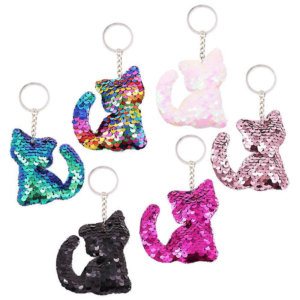 Cute Animal Inspired Key Holder with Sequins for Stylish Key and Bag Arrangement