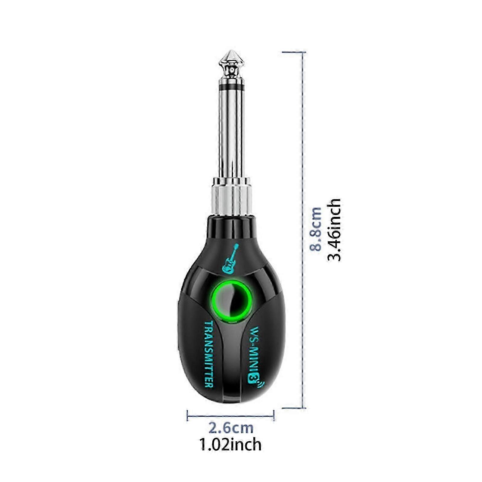 Audio Transmitter and Receiver Portable for Condenser Mic Dynamic Mic Guitar