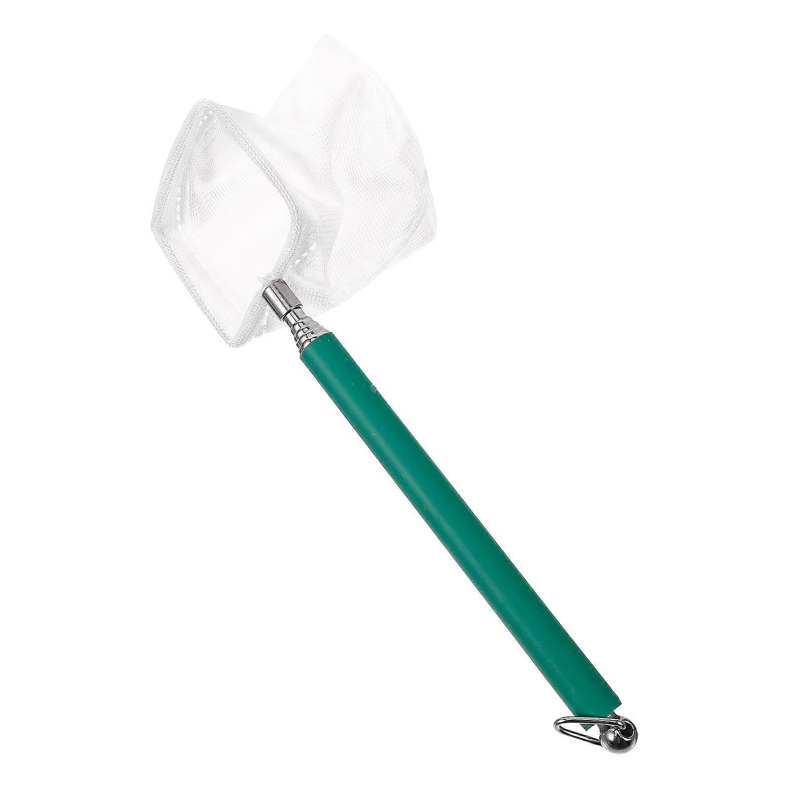 Fish Aquarium Net Retractable Space-saving Storage Easy Cleaning Stainless Steel 18.00X5.00X5.00CM Aquarium Use 1Set