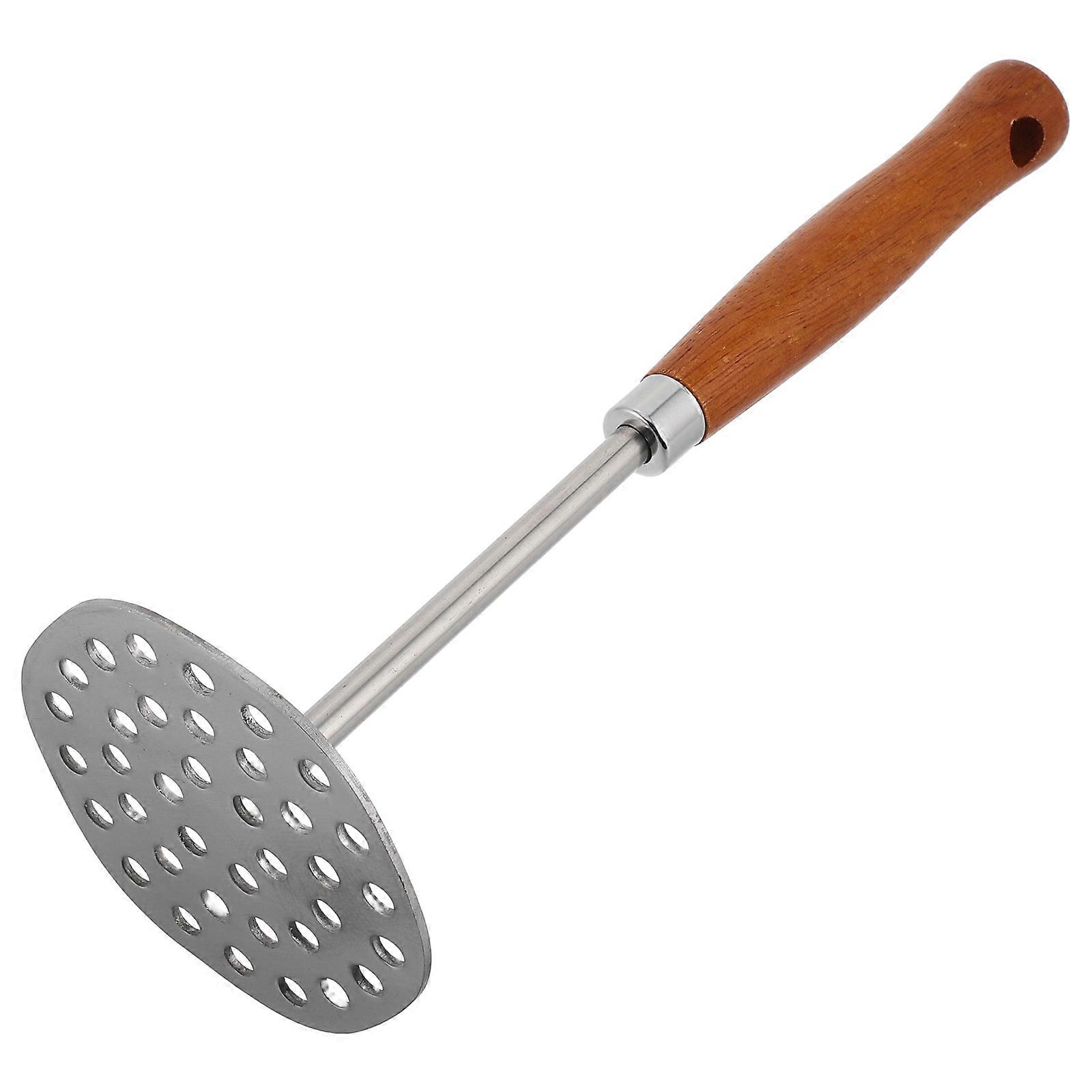 Reusable Potato Masher Stainless Steel Kitchen Tool for Cooking Easy to Clean Octagonal Long Handle 1Set