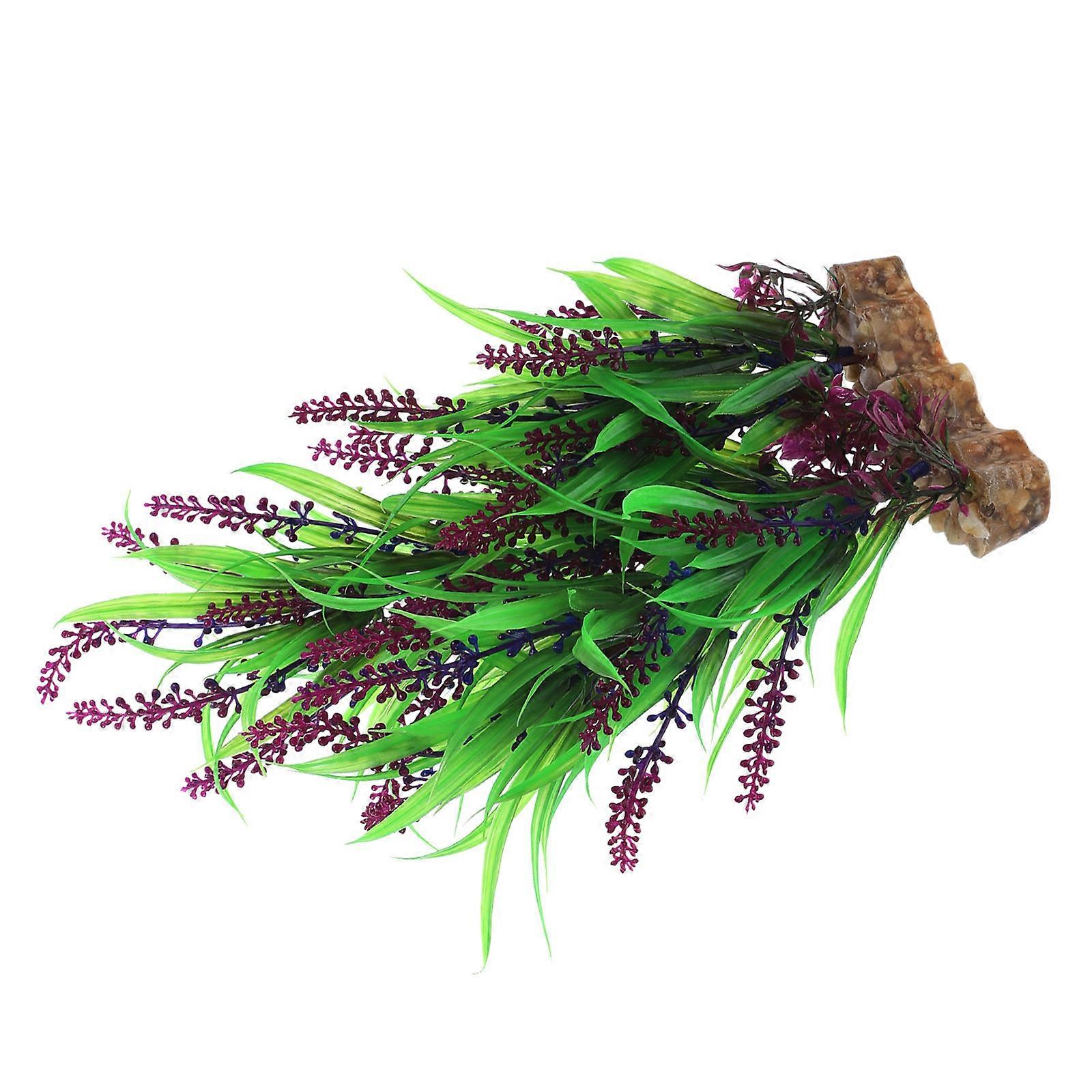 Fake Plants For Aquarium Fish Tank Ornament Realistic Style 30x11cm 1Pcs