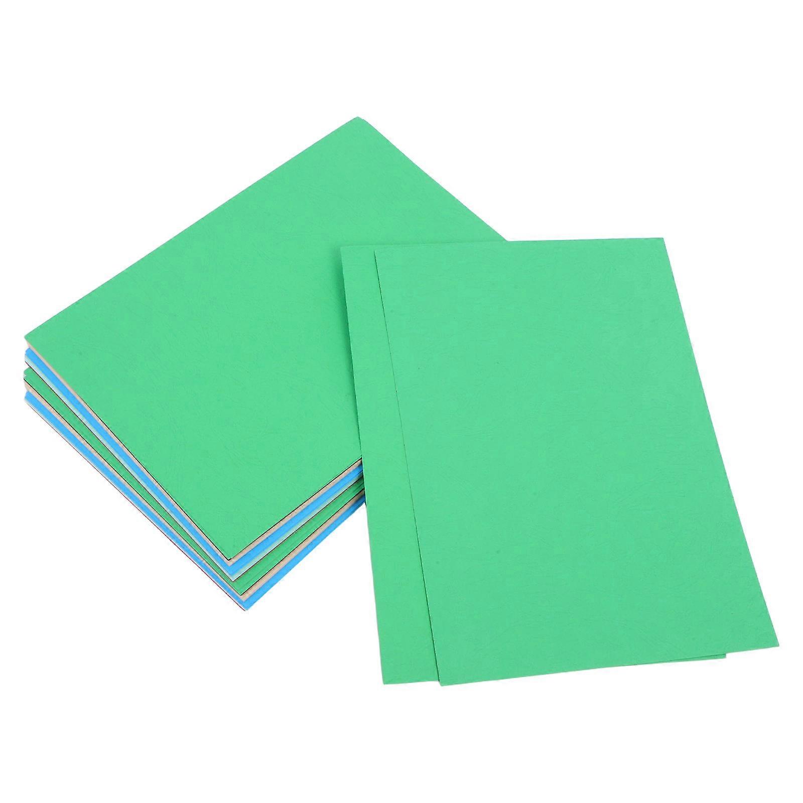 Colorful Faux Binding Covers – Durable Crafting Paper for Business Reports, School Projects & Elegant Presentations (100pcs)