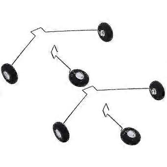 4x Rc Airplane Landing Gear Bracket W/ Wheels For Wltoys F949 Accessory
