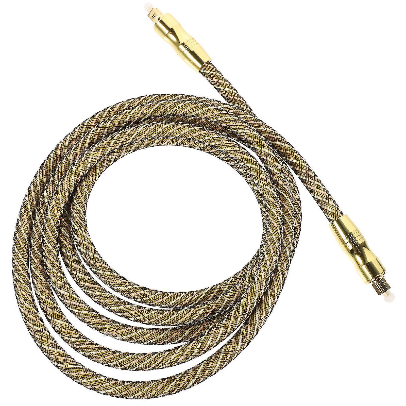 Optical Audio Cable Square Head Fiber for Digital Audio Cord 2m Length