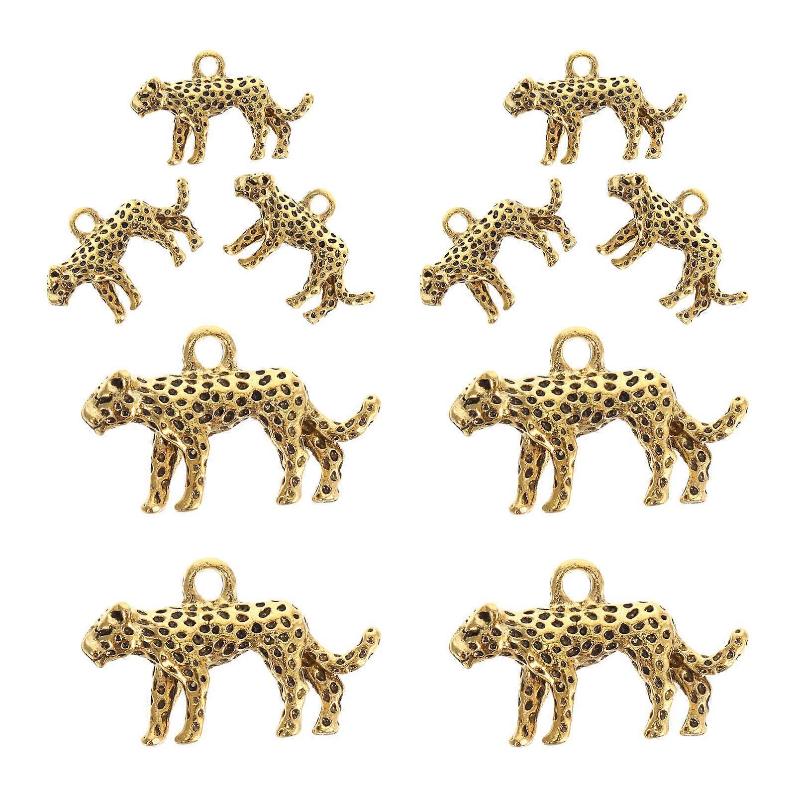 a polished and engaging product description based on your input:

 

**10pcs Leopard Pendants DIY Charms for Necklaces & Crafts | Unique Alloy Animal