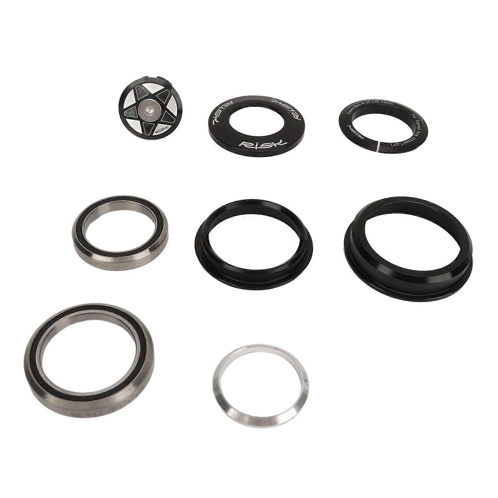 Bicycle Front Fork Cup Set, Bike Headset Bearings, 44-50.6mm Tapered Frame Accessories for 1.25" Tapered Fork