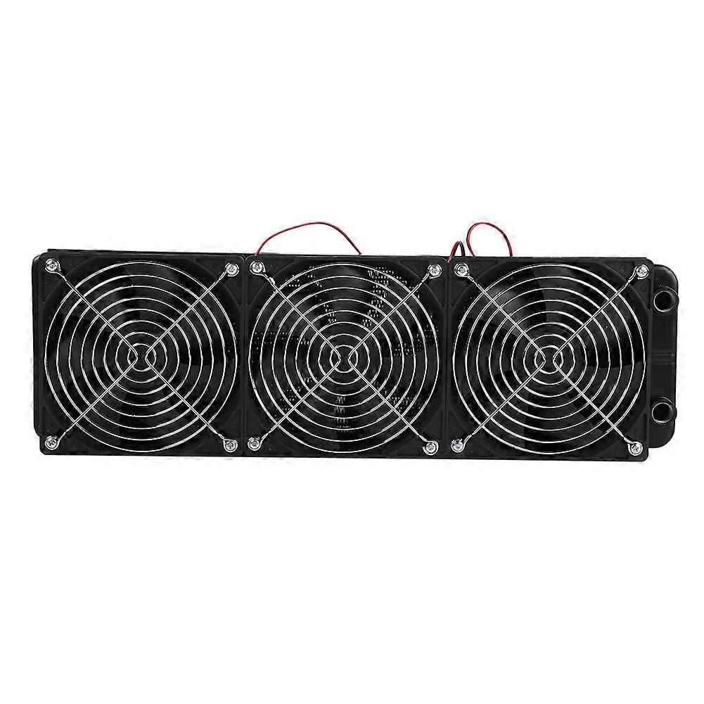 CPU Wasserkühlung Radiator, G1/4 Gewinde, mit Lüfter, 18 Rohre (360mm)