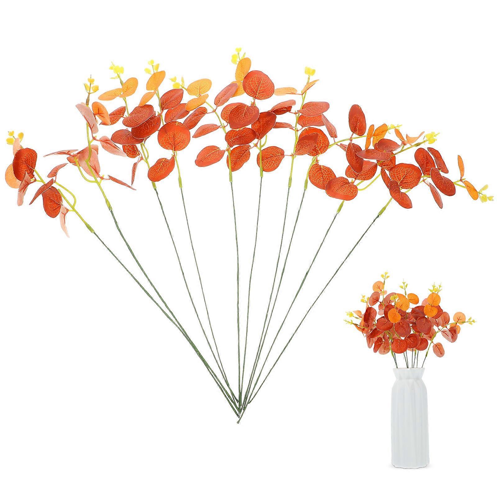Fake Eucalyptus Artificial Branch Fake Eucalyptus Leaves Simulation Eucalyptus Branches Wedding Party Table Decors 10Pcs