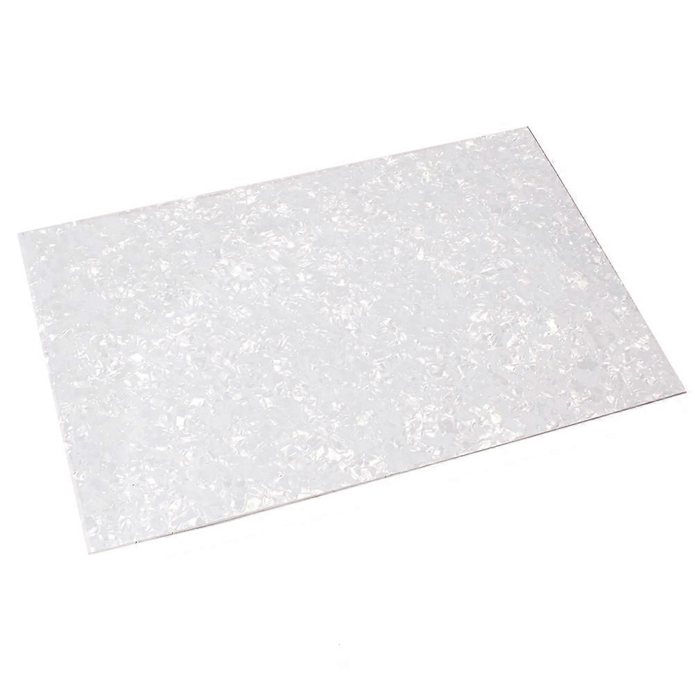 Guitar Bass Pickguard Blank Material White Rectangular Protective Anti-Scratch For Musicians Daily Practice 1Set