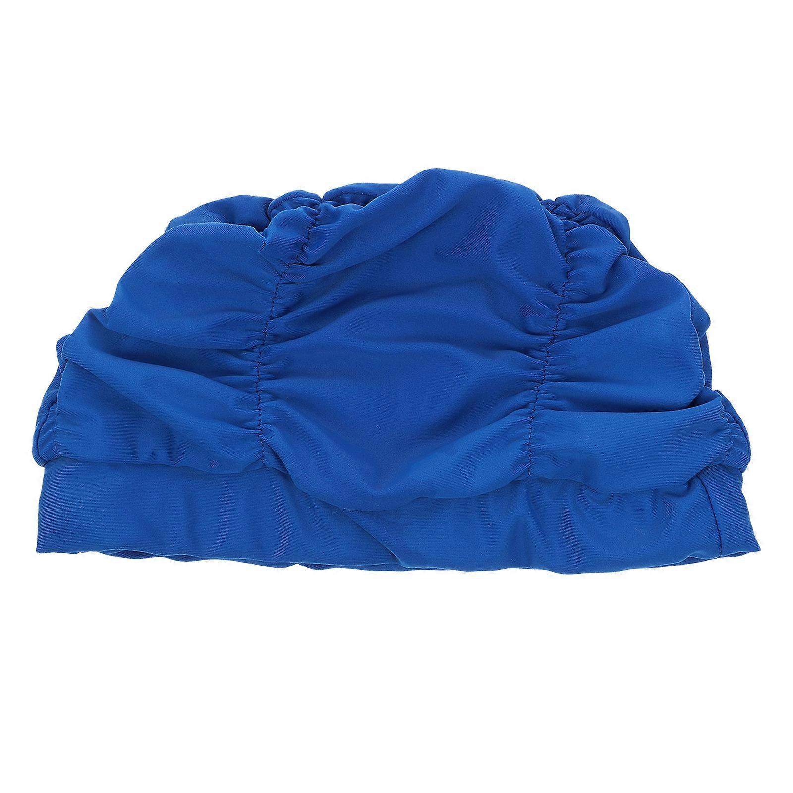 Waterproof Ear Protector Fabric Swimming Cap For Adults 1Set