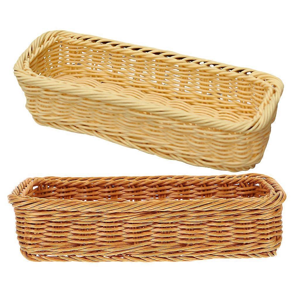 Basket For Utensils Cutlery Box Chopsticks Storage Sleek and Modern Appearance 24.50X8.00X6.00CM 2Pcs