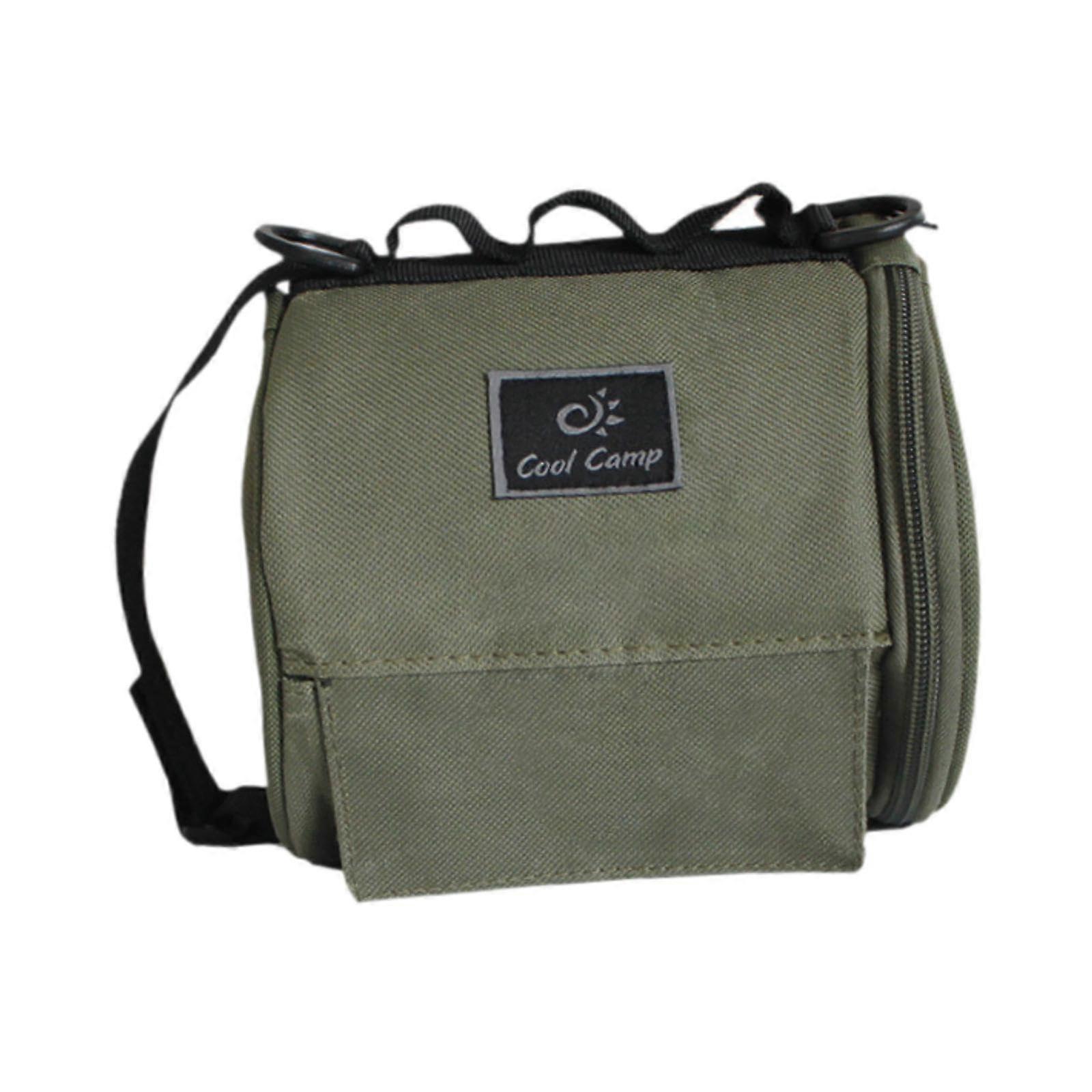 Portable Travel Toilet Paper Case with Hooks, Green Abrasion Resistant Tissue Container for Hiking, Backpacking, and Picnics