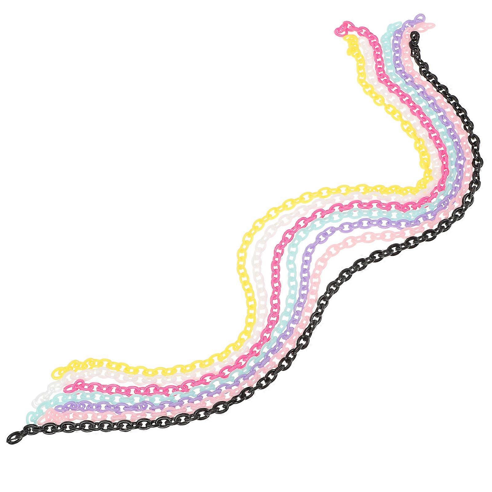 Eyeglass Strap Chain Diy Eyeglass Chain Anti Lost Lanyard 38X0.8cm Plastic 35Pack