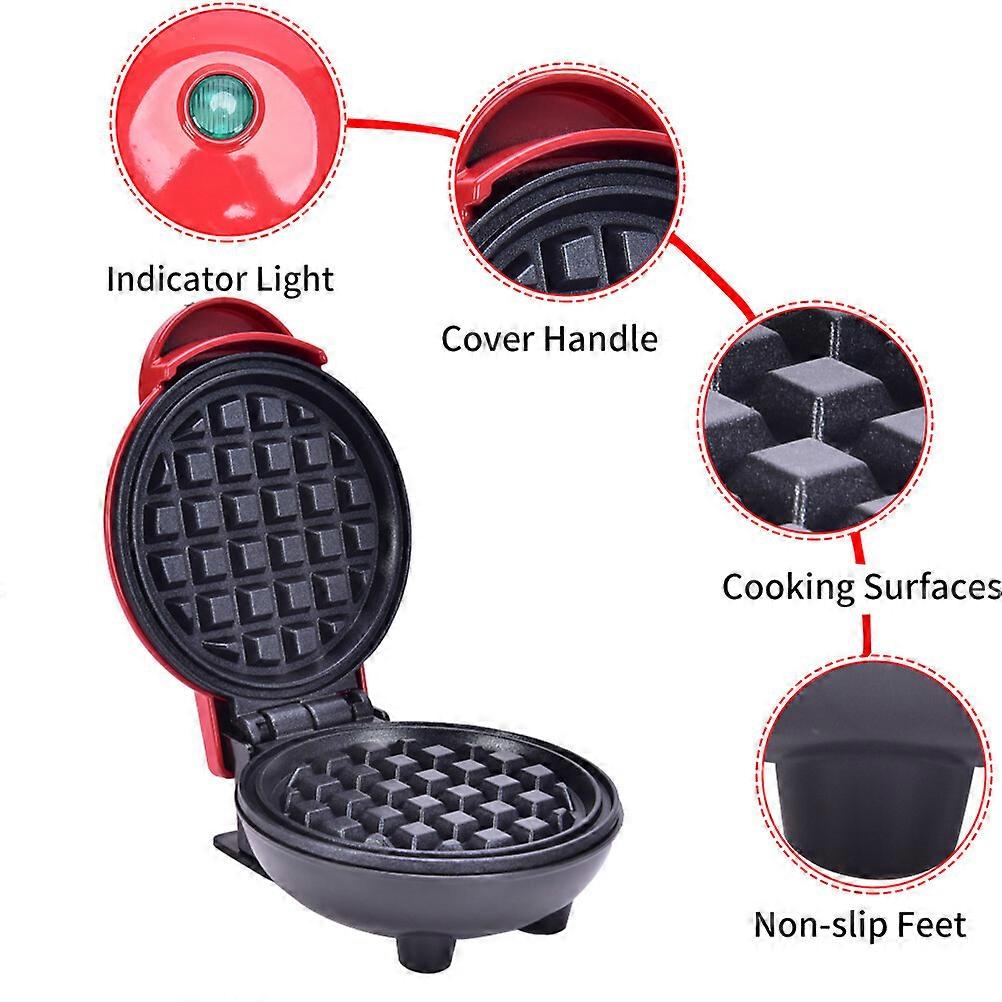 NEW DIY Mini Waffle Maker NonStick Pancake Snack