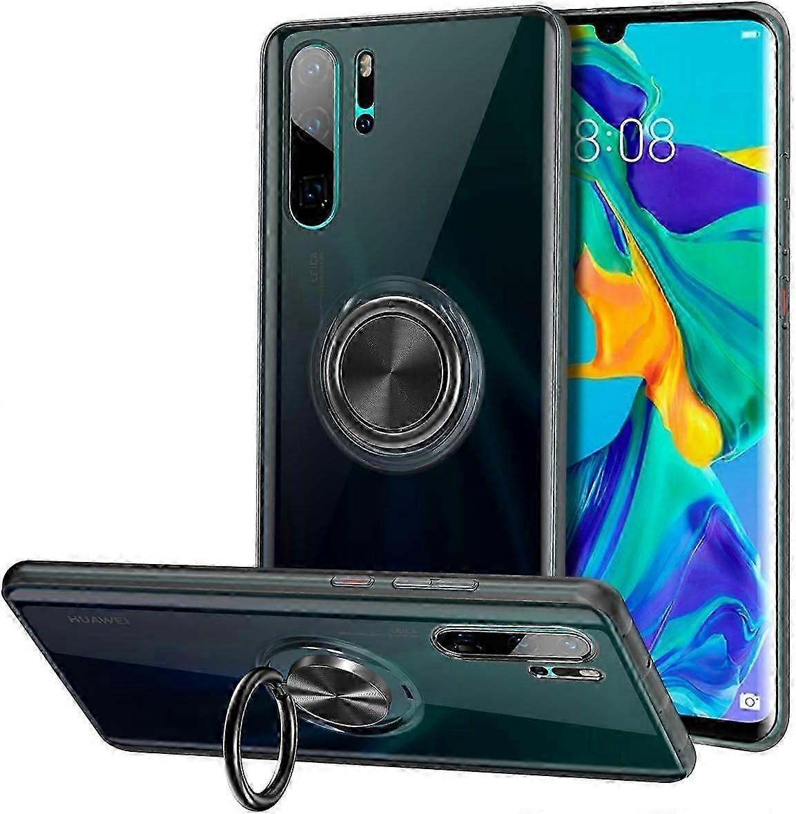 Silicone Mobile Phone Case with Ring Finger Stand for Huawei Series