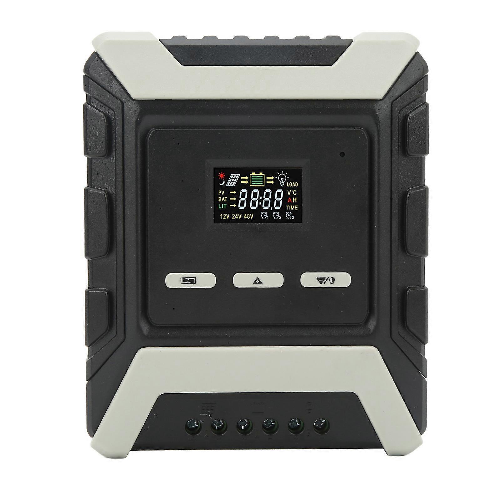 MPPT 50A Solar Charge Controller with LCD Color Screen, Aluminum