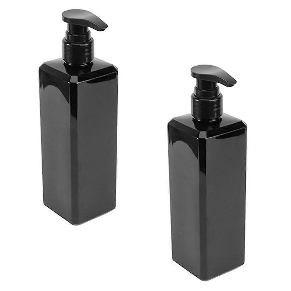 Bath Soap Bottle for Bathroom Use Refillable Plastic Pump Bottle 2Pcs