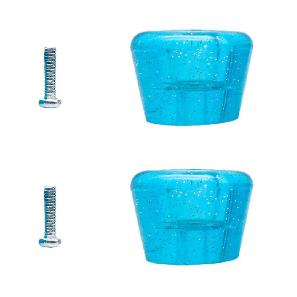 Skating Brake Tool Roller Skates Brake Pad For Skaters Blue 4.7X3.6X3.4CM 1 Set
