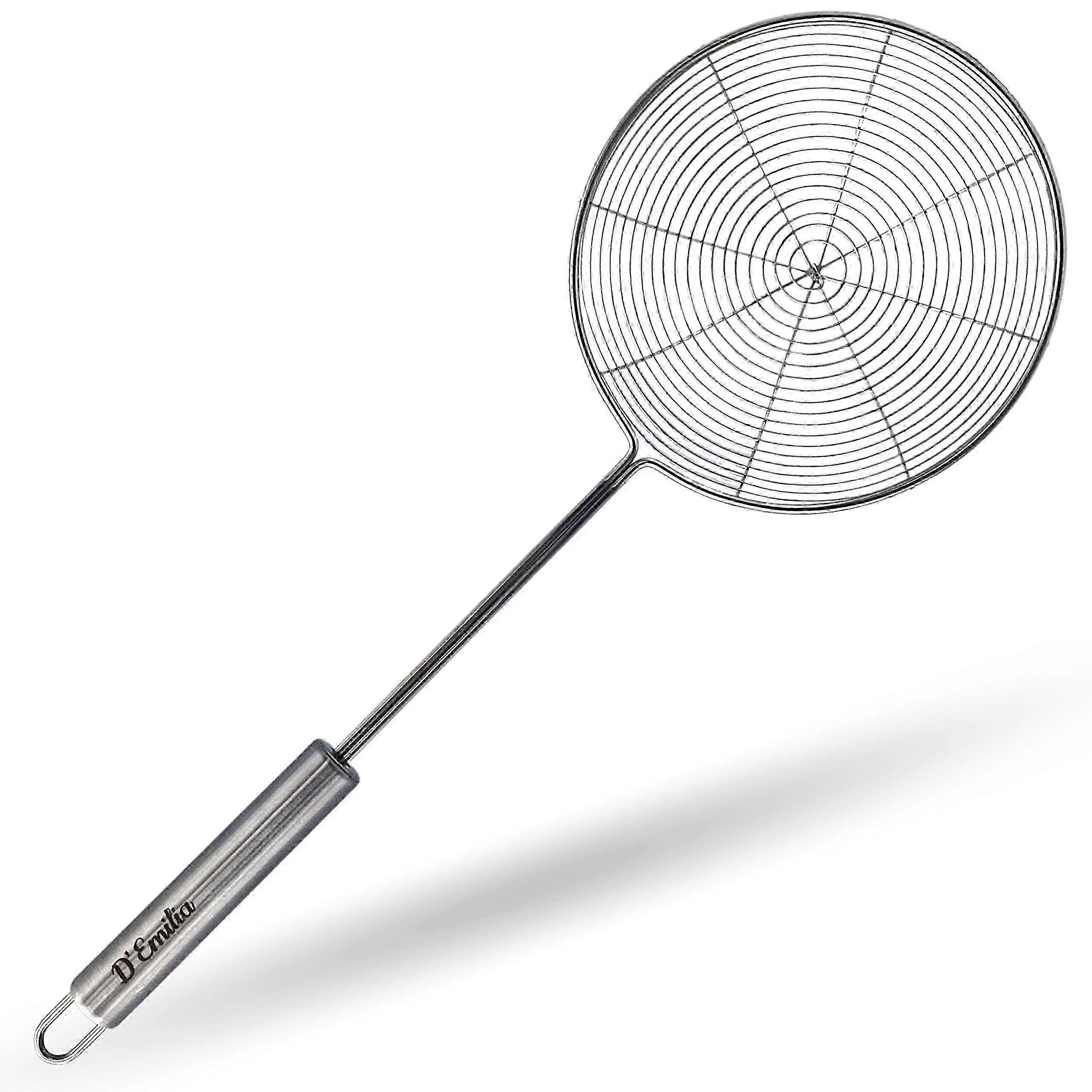 14cm Stainless Steel Spider Skimmer Strainer for Efficiently Filtering Solid Foods Suitable for Kitchen Use