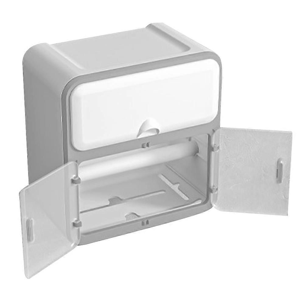 Home Wall Tissue Box Holder Modern Design Tissue Storage Case Rectangular Shape 23.50X22.50X14.50CM 1Pack