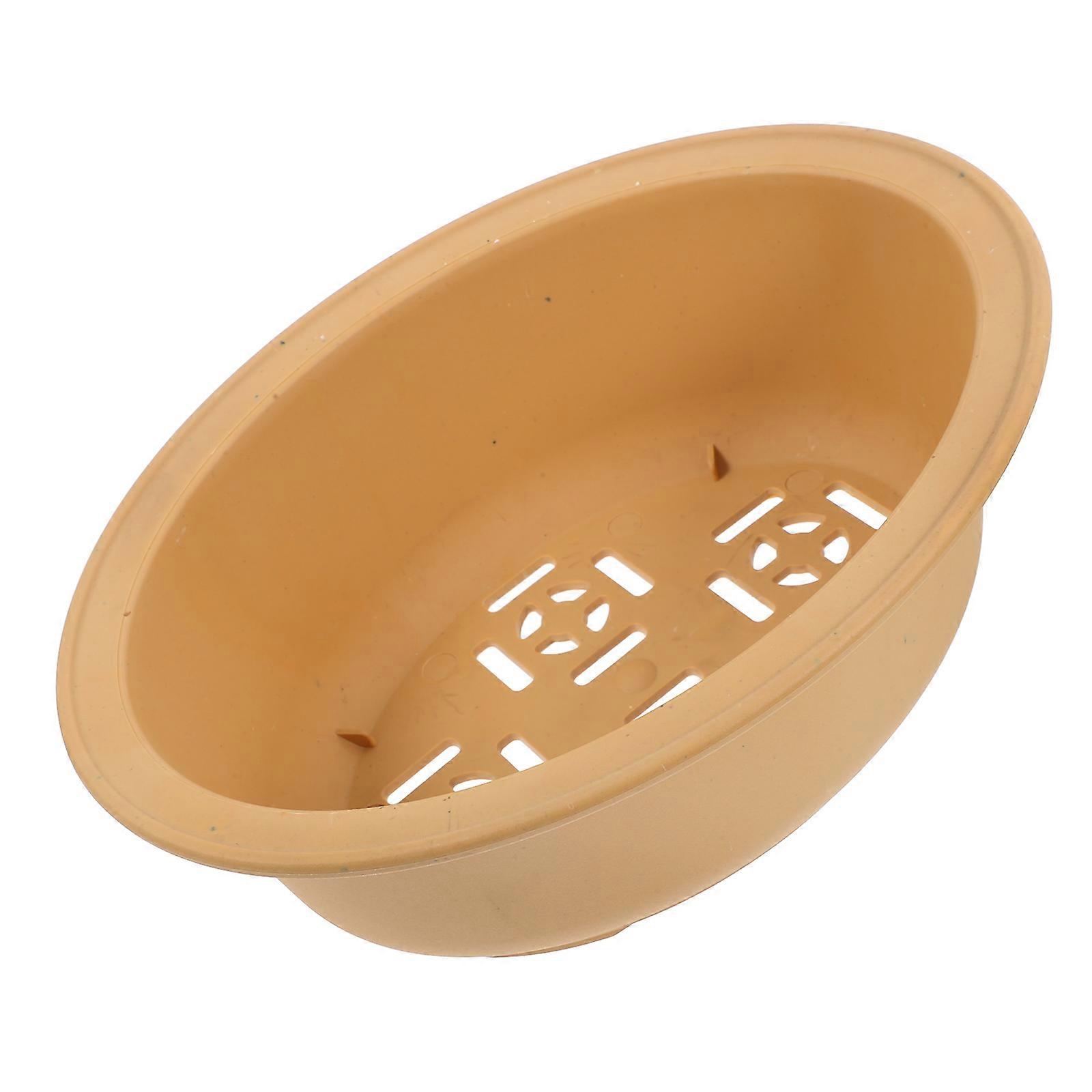 Creative Flower Plants Pot Resin Succulents Pot Home Decoration Oval Shape Root Control 1Set